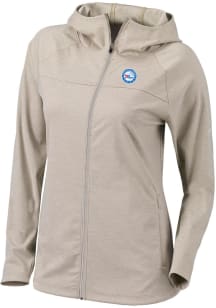 Columbia Philadelphia 76ers Womens Khaki Heat Seal Omni Wick Half Shot Light Weight Jacket
