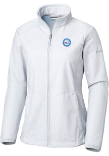 Columbia Philadelphia 76ers Womens Grey Heat Seal Kruser Ridge Light Weight Jacket