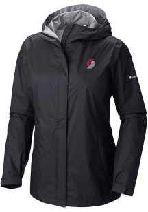Columbia Portland Trail Blazers Womens Black Heat Seal Arcadia II Full Zip Jacket Light Weight Jac..