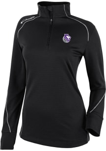 Columbia Sacramento Kings Womens Black Heat Seal Omni Wick Shotgun 2.0 Qtr Zip