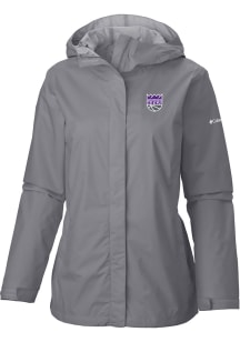 Columbia Sacramento Kings Womens Grey Heat Seal Arcadia II Full Zip Jacket Light Weight Jacket