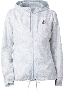 Columbia Sacramento Kings Womens White Heat Seal Flash Forward Light Weight Jacket