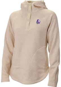 Columbia Sacramento Kings Womens Tan Heat Seal Sweater Weather Pullover Hooded Sweatshirt