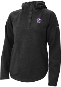 Columbia Sacramento Kings Womens Black Heat Seal Sweater Weather Pullover Hooded Sweatshirt