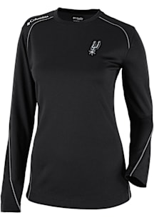 Columbia San Antonio Spurs Womens Black Heat Seal Omni Wick Shot Gun Long Sleeve T-Shirt