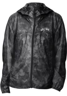 Columbia San Antonio Spurs Womens Black Heat Seal Flash Challenger Light Weight Jacket