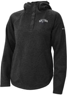 Columbia San Antonio Spurs Womens Black Heat Seal Sweater Weather Pullover Hooded Sweatshirt