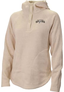 Columbia San Antonio Spurs Womens Tan Heat Seal Sweater Weather Pullover Hooded Sweatshirt