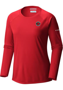 Columbia Toronto Raptors Womens Red Heat Seal Tidal LS Tee