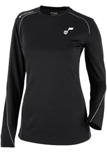 Columbia Utah Jazz Womens Black Heat Seal Omni Wick Shot Gun Long Sleeve T-Shirt