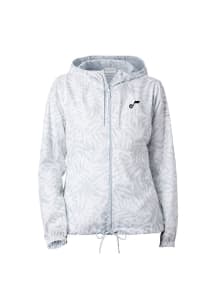 Columbia Utah Jazz Womens White Heat Seal Flash Forward Light Weight Jacket