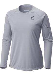 Columbia Utah Jazz Womens Grey Heat Seal Tidal LS Tee