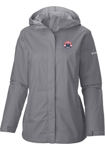 Columbia Washington Wizards Womens Grey Heat Seal Arcadia II Full Zip Jacket Light Weight Jacket