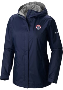 Columbia Washington Wizards Womens Navy Blue Heat Seal Arcadia II Full Zip Jacket Light Weight Jac..
