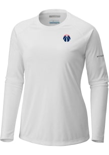 Columbia Washington Wizards Womens White Heat Seal Tidal LS Tee