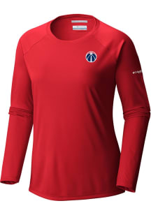 Columbia Washington Wizards Womens Red Heat Seal Tidal LS Tee