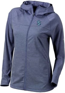 Columbia Seattle Kraken Womens Navy Blue Heat Seal Omni Wick Half Shot Light Weight Jacket