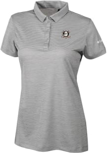 Columbia Anaheim Ducks Womens Grey Heat Seal Set II Short Sleeve Polo Shirt