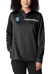 Columbia Utah Hockey Club Womens Black Heat Seal Skiff Guide Fleece Qtr Zip