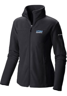 Columbia Utah Hockey Club Womens Black Give and Go II Fleece Light Weight Jacket