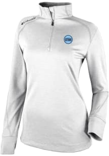 Columbia Utah Hockey Club Womens White Heat Seal Omni Wick Shotgun 2.0 Qtr Zip