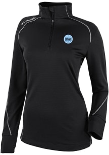 Columbia Utah Hockey Club Womens Black Heat Seal Omni Wick Shotgun 2.0 Qtr Zip