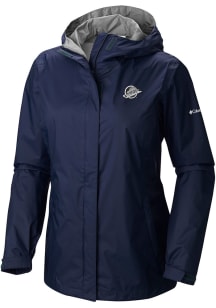 Columbia Vancouver Canucks Womens Navy Blue Heat Seal Arcadia II Full Zip Jacket Light Weight Jack..