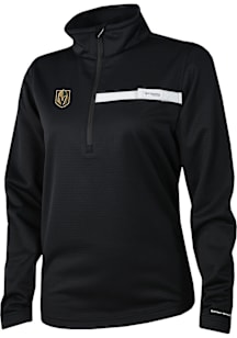 Columbia Vegas Golden Knights Womens Black Heat Seal Skiff Guide Fleece Qtr Zip