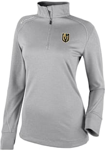 Columbia Vegas Golden Knights Womens Grey Heat Seal Omni Wick Shotgun 2.0 Qtr Zip