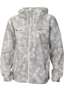 Columbia Washington Capitals Womens White Heat Seal Flash Challenger Light Weight Jacket
