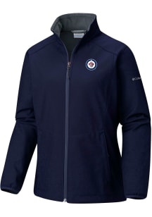 Columbia Winnipeg Jets Womens Navy Blue Heat Seal Kruser Ridge Light Weight Jacket