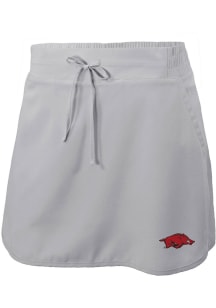 Columbia Arkansas Razorbacks Womens Grey Heat Seal Omni Wick Lakewood Pines Shorts