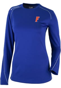 Columbia Florida Gators Womens Blue Heat Seal Omni Wick Shot Gun Long Sleeve T-Shirt