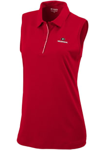 Columbia Georgia Bulldogs Womens Red Heat Seal Tend the Ball Tank Top