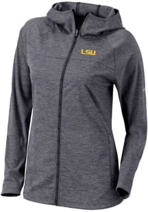 Columbia LSU Tigers Womens Black Heat Seal Omni Wick Half Shot Light Weight Jacket