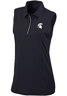 Columbia Michigan State Spartans Womens Black Heat Seal Tend the Ball Tank Top