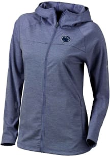 Womens Penn State Nittany Lions Navy Blue Columbia Heat Seal Omni Wick Half Shot Light Weight Ja..