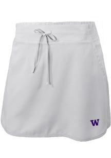 Womens Washington Huskies White Columbia Heat Seal Omni Wick Lakewood Pines Shorts