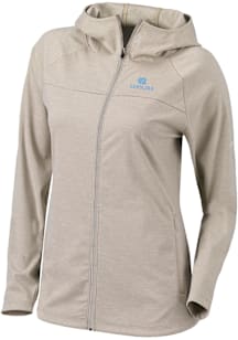 Columbia North Carolina Tar Heels Womens Khaki Heat Seal Omni Wick Half Shot Light Weight Jacket
