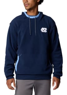Columbia North Carolina Tar Heels Mens Navy Blue Flanker Fleece Hood