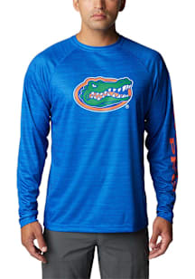 Columbia Florida Gators Blue Heathered Terminal Tackle Long Sleeve T-Shirt