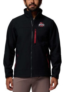 Mens Ohio State Buckeyes Black Columbia Ascender III Medium Weight Jacket