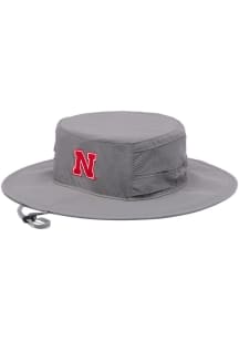 Nebraska Cornhuskers Columbia Bora Bora Booney III Mens Bucket Hat - Grey