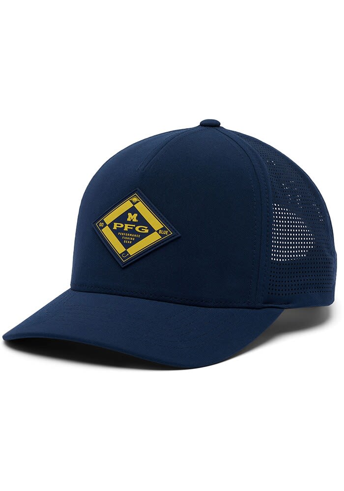 キャップ GRAILZ G LOGO CAP BLUE GR24FWMA06BL Columbia Michigan Wolverines BLUE PFG Elite 3D Stretch