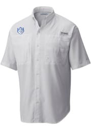 Columbia Saint Louis Billikens Mens White Tamiami Short Sleeve Dress Shirt