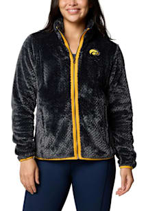 Womens Iowa Hawkeyes Black Columbia Fire Side II Light Weight Jacket