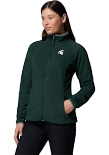 Womens Michigan State Spartans Green Columbia Give and Go III Light Weight Jacket