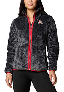 Columbia Ohio State Buckeyes Womens Black Fire Side II Light Weight Jacket