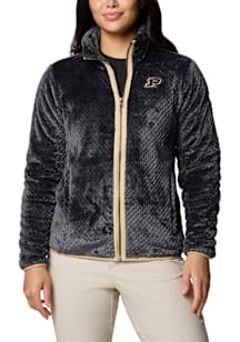 Womens Purdue Boilermakers Black Columbia Fire Side II Light Weight Jacket