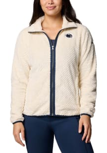 Womens Penn State Nittany Lions Ivory Columbia Fire Side II Light Weight Jacket